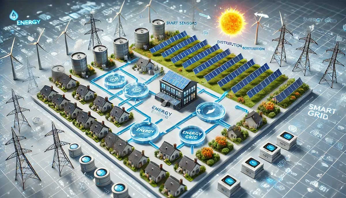 smart grid cosa sono - schema di esempio